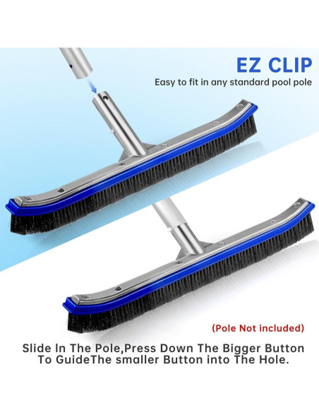 Cabezal de Cepillo para Piscina Unipool 45,72 cm Acero