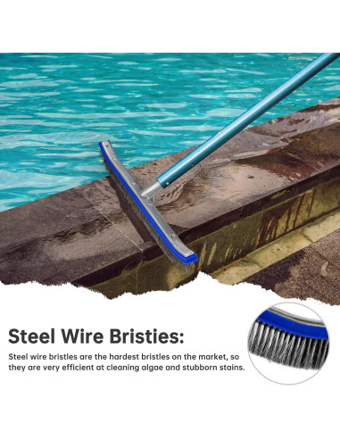 Cabezal de Cepillo para Piscina Unipool 45,72 cm Acero