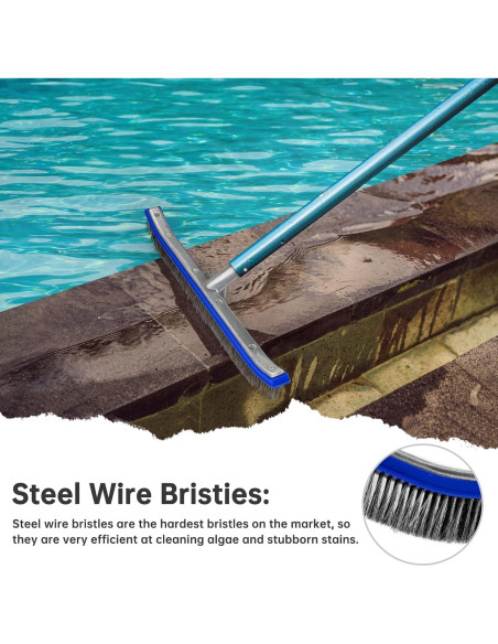 Cabezal de Cepillo para Piscina Unipool 45,72 cm Acero