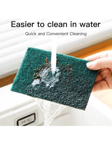 Esponjas de Fregado Reutilizables GUEICN 12 Piezas Verde