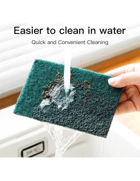 Esponjas de Fregado Reutilizables GUEICN 12 Piezas Verde
