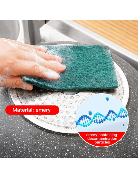 Esponjas de Fregado Reutilizables GUEICN 12 Piezas Verde