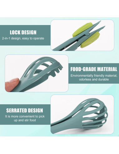 Batidor de Huevos y Pinza de Comida 2 en 1 Lyreh Verde