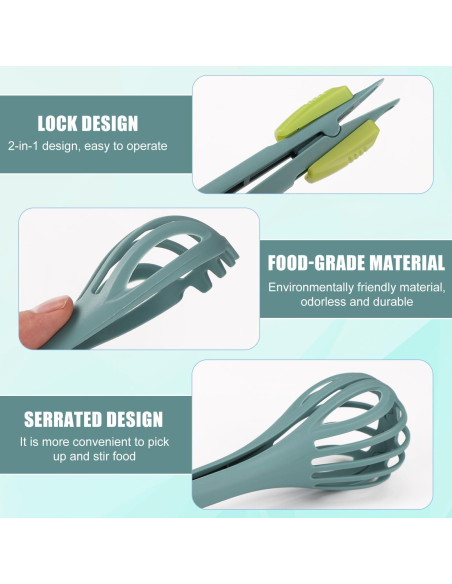 Batidor de Huevos y Pinza de Comida 2 en 1 Lyreh Verde