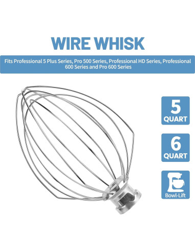 Batidor de Alambre 6QT XINBOOGQ Acero Inoxidable 0.19kg