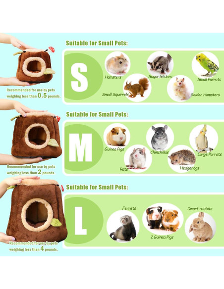 Escondite para Cobayas Aichillatum S 19.1x19.1x17cm Lavable