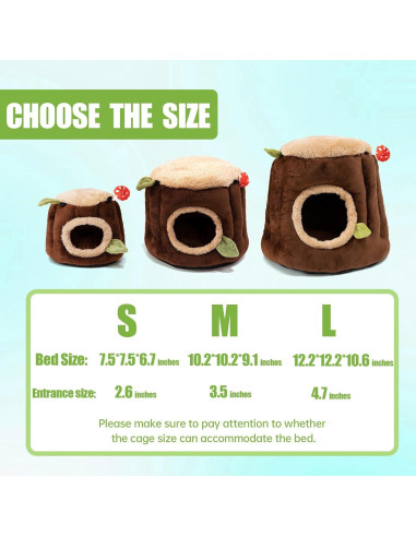 Escondite para Cobayas Aichillatum S 19.1x19.1x17cm Lavable