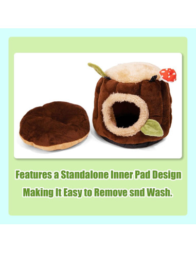 Escondite para Cobayas Aichillatum S 19.1x19.1x17cm Lavable