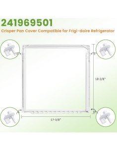 Kit Marco de Estante y Soporte Crisper Frigidaire MIFLUS 2