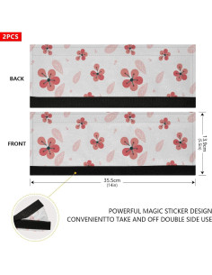 Juego de Fundas para Manijas de Refrigerador QwThum 35,56x13,97cm 2