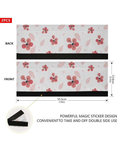 Juego de Fundas para Manijas de Refrigerador QwThum 35,56x13,97cm