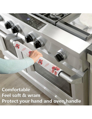 Juego de Fundas para Manijas de Refrigerador QwThum 35,56x13,97cm