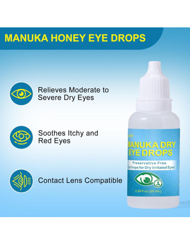 Gotas para los Ojos ZOXY Miel Manuka 20 ml Hidratantes