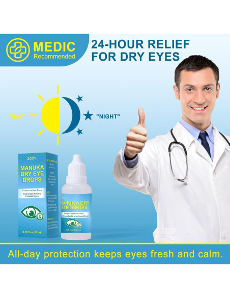 Gotas para los Ojos ZOXY Miel Manuka 20 ml Hidratantes