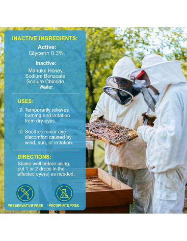 Gotas para los Ojos ZOXY Miel Manuka 20 ml Hidratantes