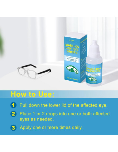 Gotas para los Ojos ZOXY Miel Manuka 20 ml Hidratantes