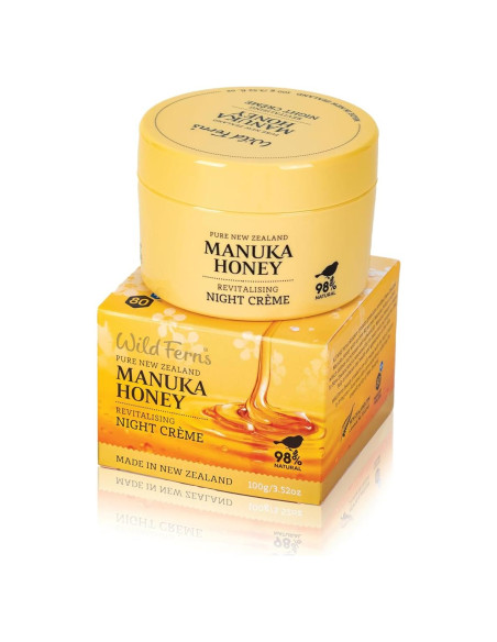 Crema Nocturna Revitalizante Wild Ferns 100g Miel Manuka