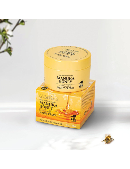 Crema Nocturna Revitalizante Wild Ferns 100g Miel Manuka