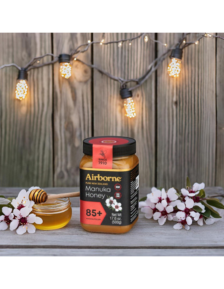 Miel Manuka Airborne 85+ Cruda 500g Pura de Nueva Zelanda
