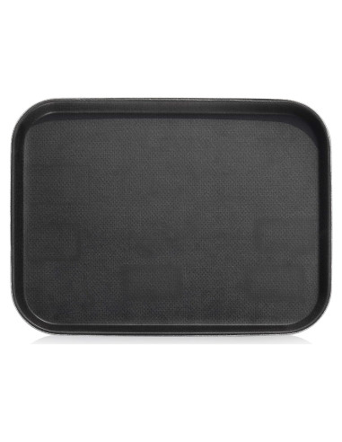 Bandeja Antideslizante New Star Foodservice 35.5x25.4cm Negra