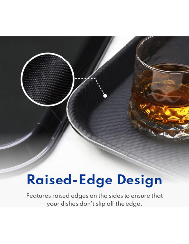 Bandeja Antideslizante New Star Foodservice 35.5x25.4cm Negra