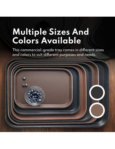 Bandeja Antideslizante New Star Foodservice 35.5x25.4cm Negra
