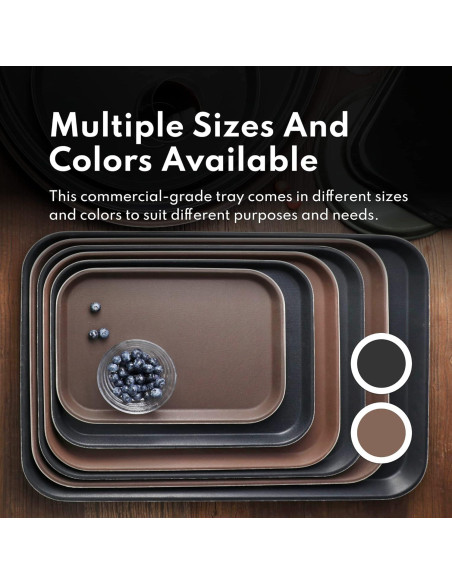 Bandeja Antideslizante New Star Foodservice 35.5x25.4cm Negra