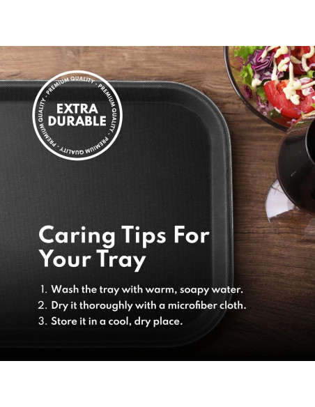 Bandeja Antideslizante New Star Foodservice 35.5x25.4cm Negra