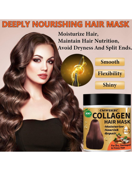 Mascarilla Hidratante de Colágeno y Queratina CMWGKBC 358g