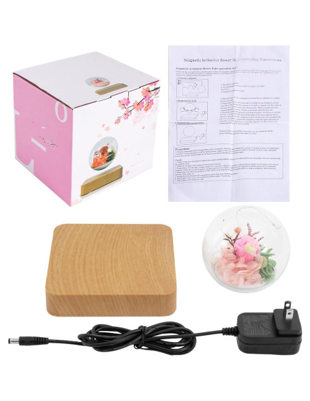 Luz LED Flotante de Flores Magnéticas GANISM 8.5cm Decorativa