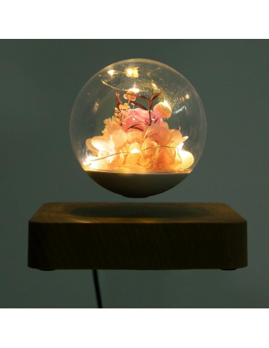 Luz LED Flotante de Flores Magnéticas GANISM 8.5cm Decorativa