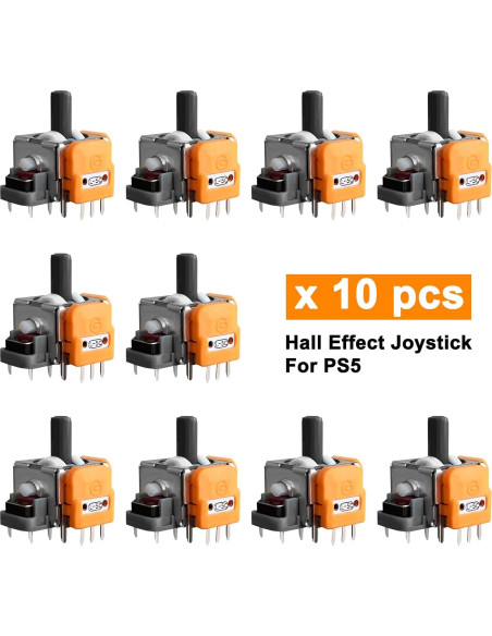 10 Joysticks de Efecto Hall HLRAO para Controlador PS5