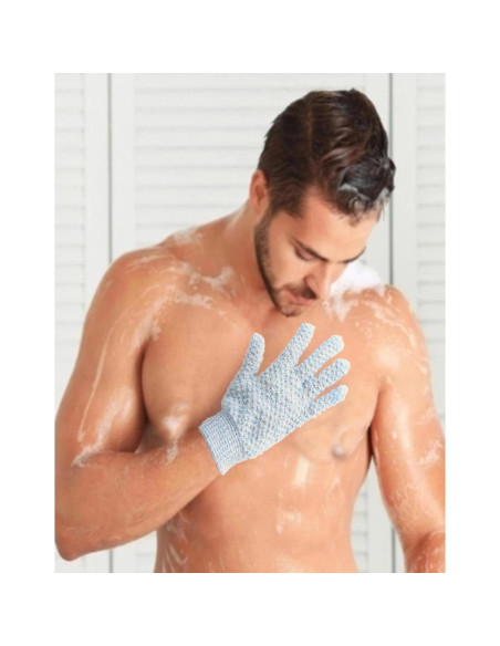 Guantes Exfoliantes Corporales Shaoguang 2 Pcs Azul