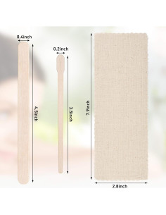 Kit de Depilación Maitys 250 Piezas Cera Muslín y Palitos 2