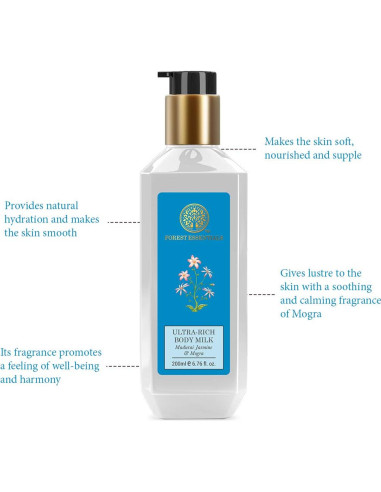 Loción Corporal Ultra Rica Forest Essentials 200ml Jazmín Mogra