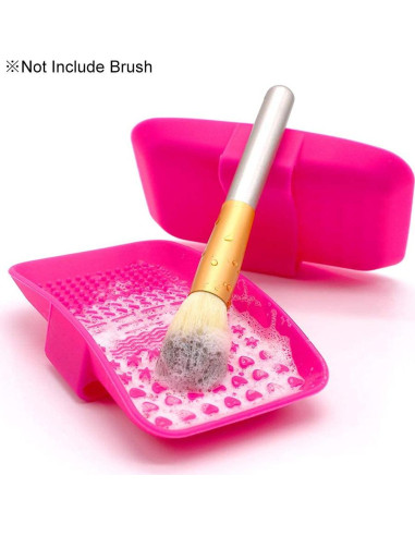 Almohadilla Limpiadora de Brochas KINGZHUO 14x7cm Silicona