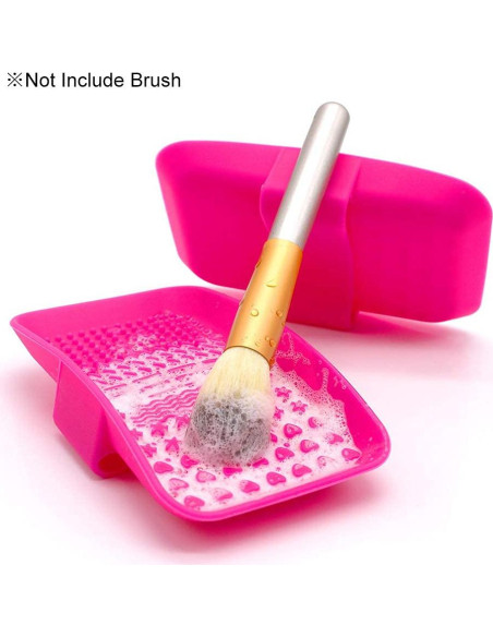 Almohadilla Limpiadora de Brochas KINGZHUO 14x7cm Silicona