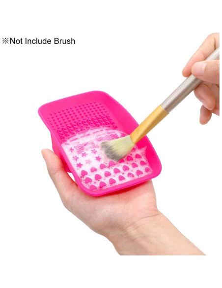 Almohadilla Limpiadora de Brochas KINGZHUO 14x7cm Silicona