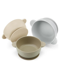 Tazones de Silicona Antideslizantes PandaEar 3 Piezas 284g