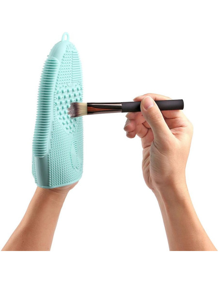 Guante de limpieza de brochas ScivoKaval verde menta 14x18 cm