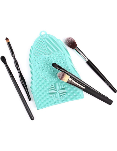 Guante de limpieza de brochas ScivoKaval verde menta 14x18 cm