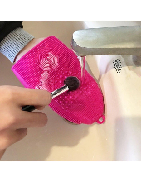 Guante de limpieza de brochas ScivoKaval verde menta 14x18 cm