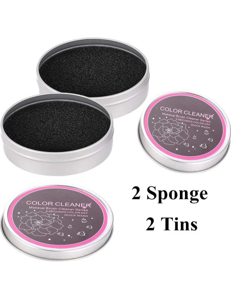 Esponjas Limpiadoras de Brochas Yuyeran 2 Pcs 8,38 cm