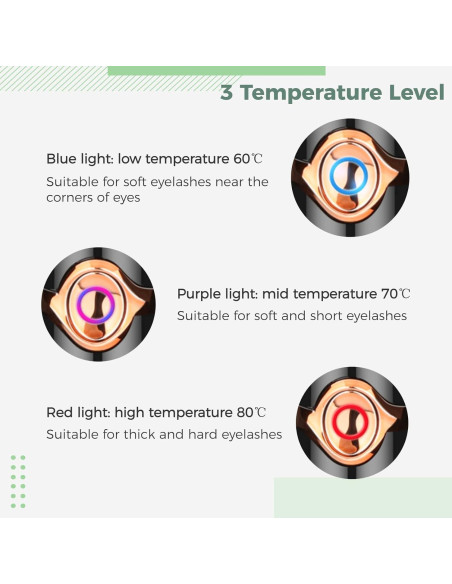 Rizador de Pestañas Eléctrico Anjetan 2 en 1 USB 3 Modos