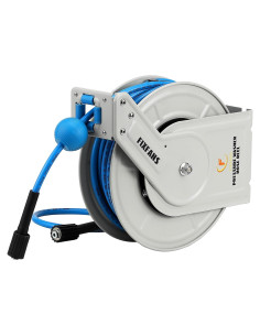 Carrete de Manguera Retráctil FIXFANS 18.29m 3600 PSI