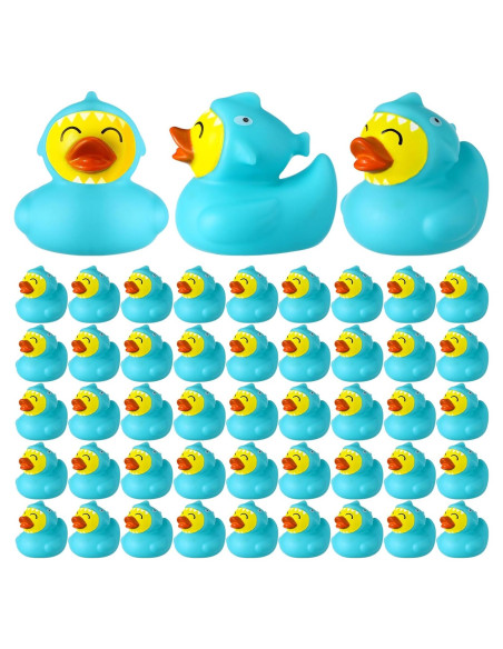 Patitos de Goma Flotantes PullCrease - Tiburón Azul (24 Pzs)