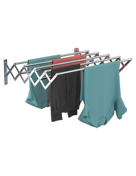 Estante de Secado Plegable Guevara Acero Inoxidable 120 lbs