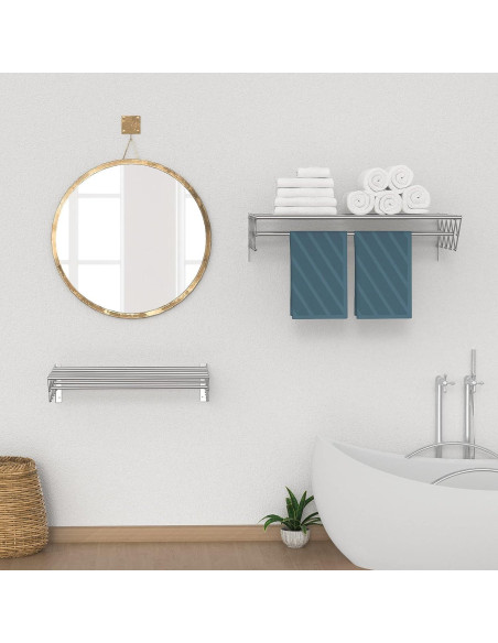 Estante de Secado Plegable Guevara Acero Inoxidable 120 lbs