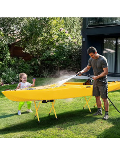 Soporte de Kayak Plegable Bonnlo Aluminio 150 lbs Amarillo 2