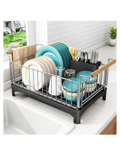 Escurridor de Platos SNTD Acero Inoxidable Grande 38 cm